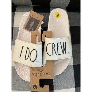 NWT Rae Dunn I Do Crew Sliders